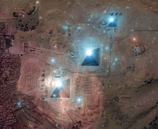 correlation between Giza pyramid complex and Orion's belt