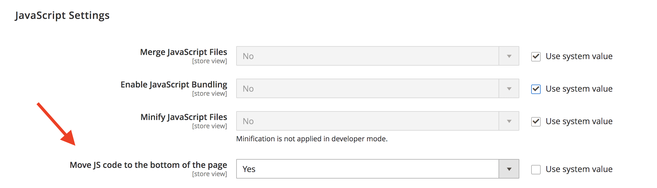 move js code