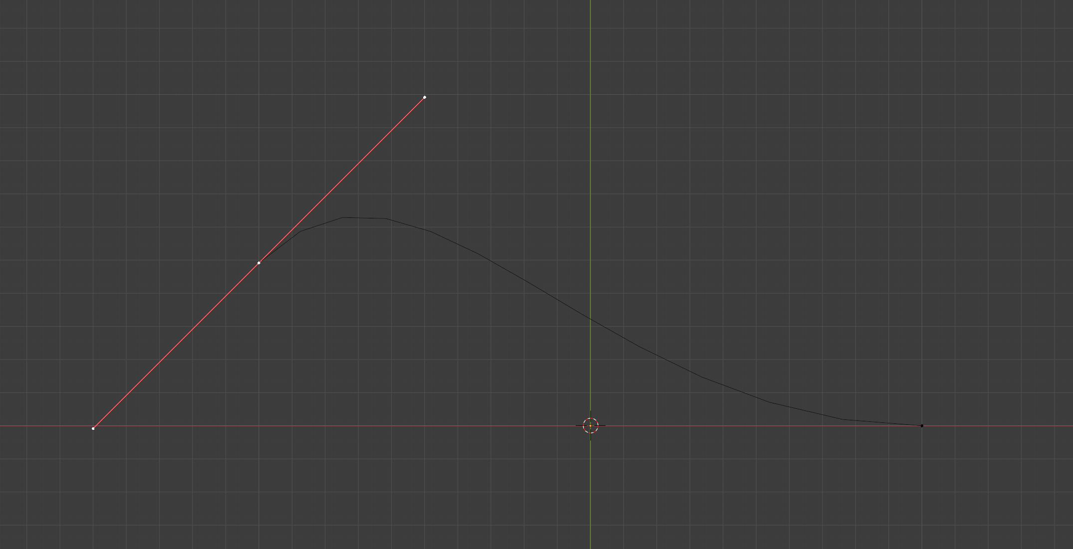 Bezier curve for the taper