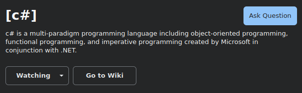 When following c# I can ask questions