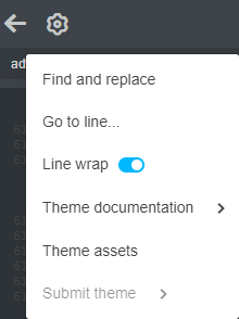 Tumblr - Settings - Find and Replace