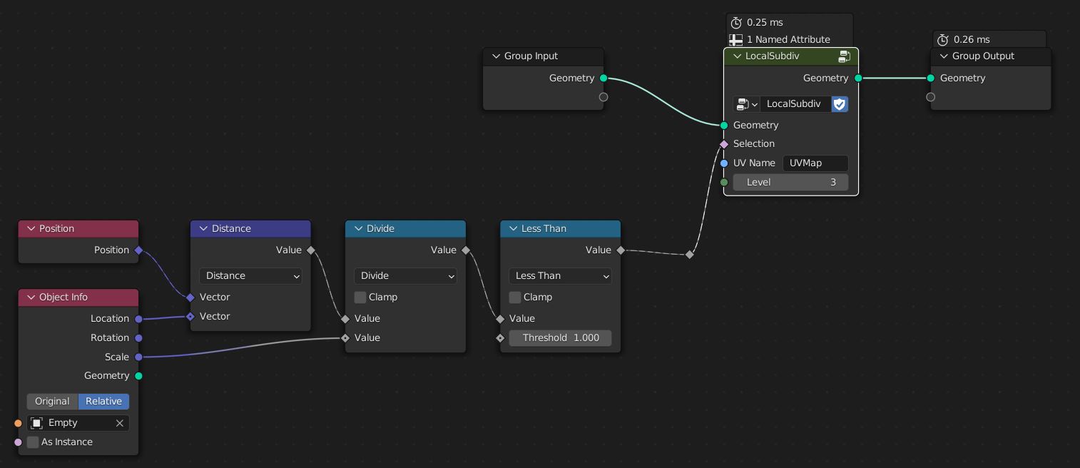 Geometry node setup