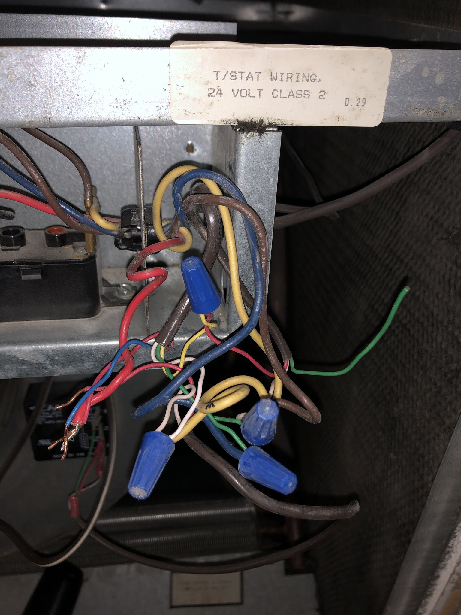 Thermostat wiring furnace side