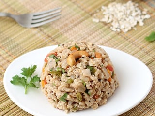 Vegetable oats upma.