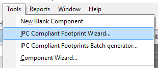 IPC compliant component wizard