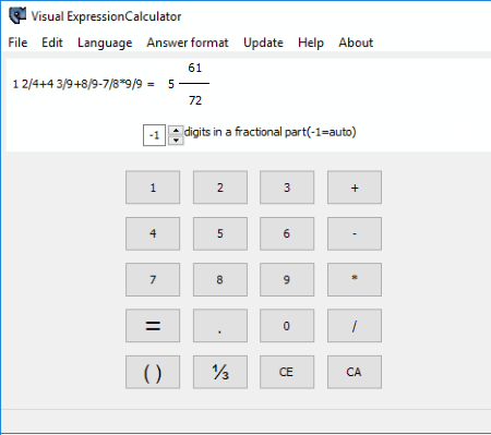 Visual ExpressionCalculator