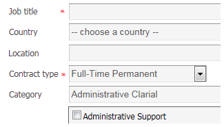 labels left aligned, asterisks to the immediate left of the fields instead