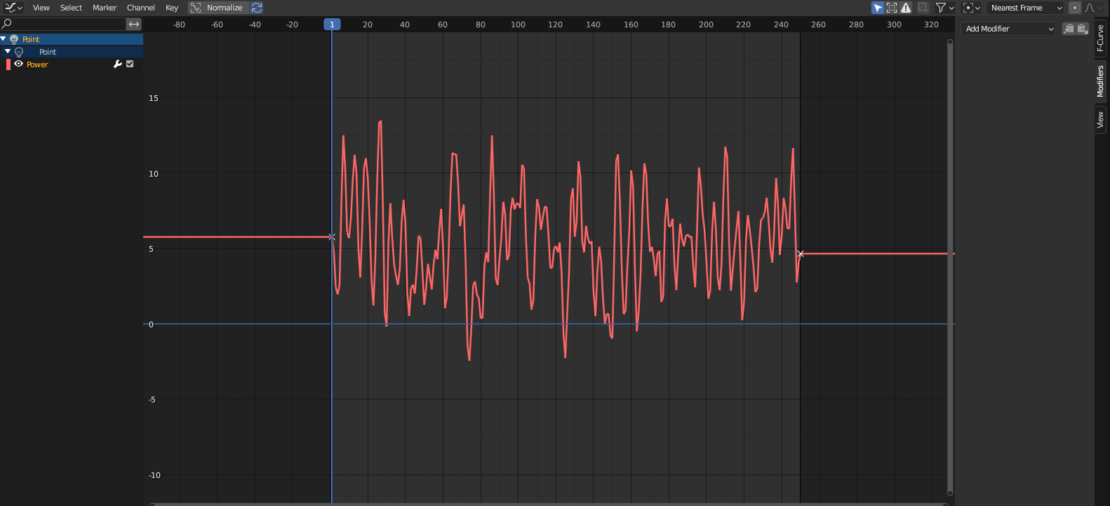 baked curve without keyframes