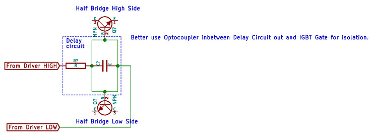 Delay circuit example, created using KiCAD