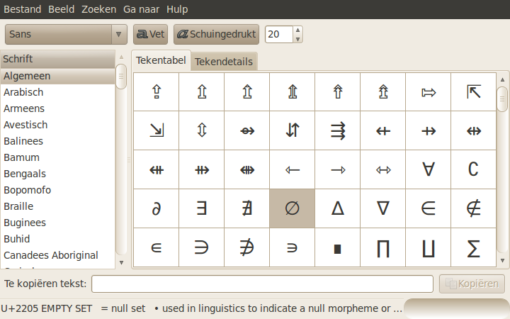 Symbols in linx