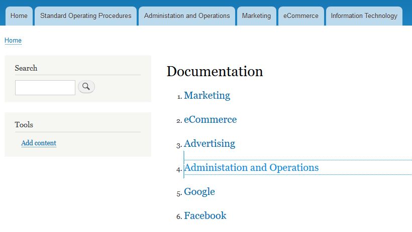 L1 view of /documentation