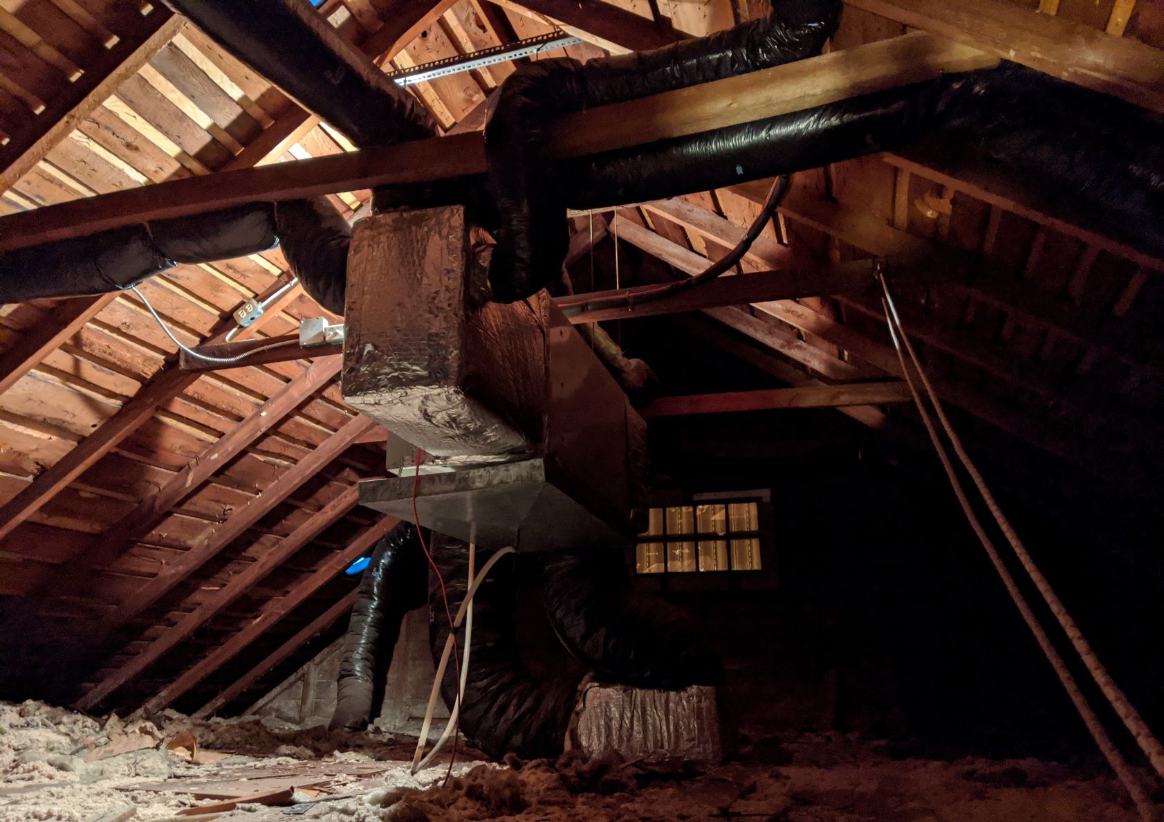 attic rafters