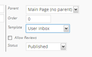 Get page template name