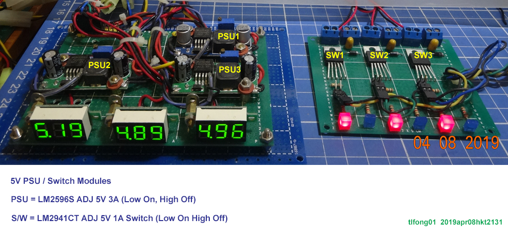 Software Resettable PSU and power switches