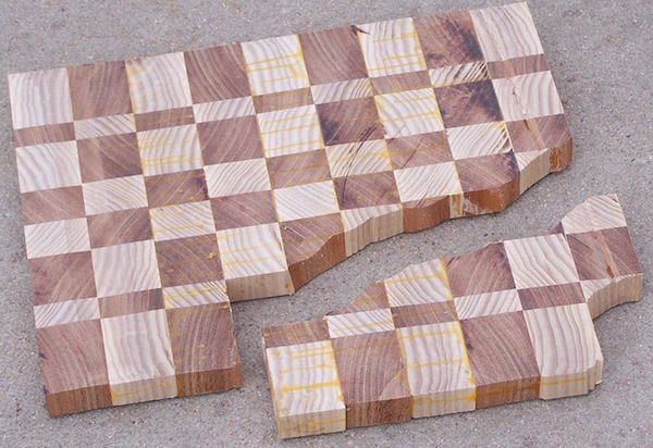 broken end-grain cutting board