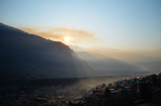 It's a morning light entering the city