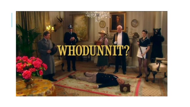 An image from WHODUNNIT - a video demonstrating how many details can change on a scene without us noticing.