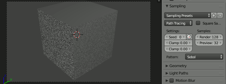 varying mesh light samples