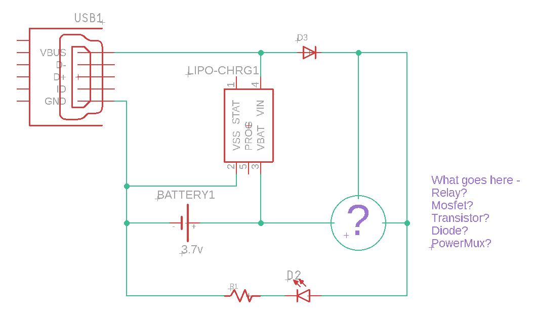 The problem - how to automatically disconnect battery when USB power is present