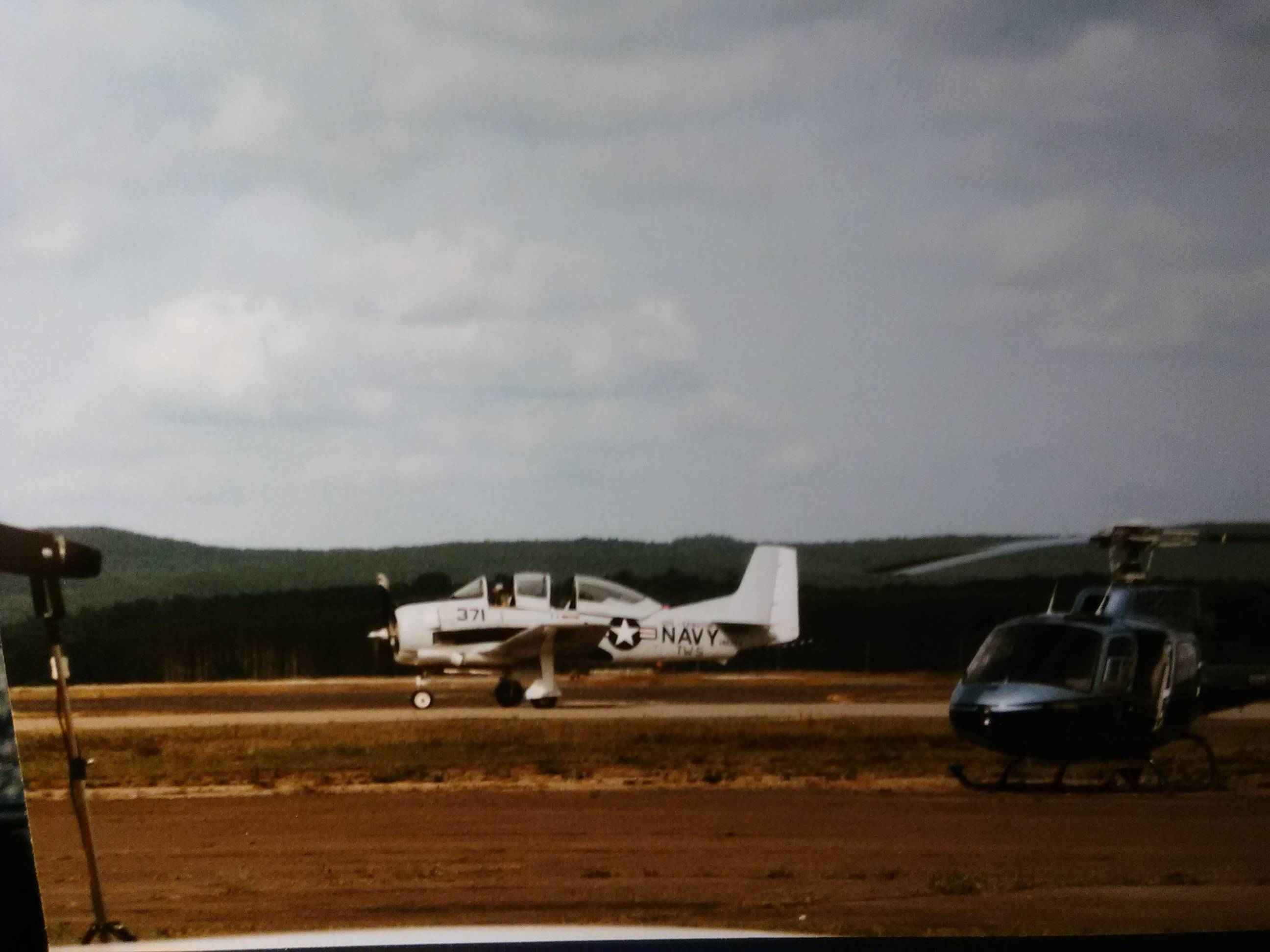 US Navy airplane at Westover AFB in 1987 or 1990?