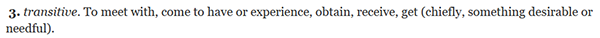 OED online, “find,” I., 3.