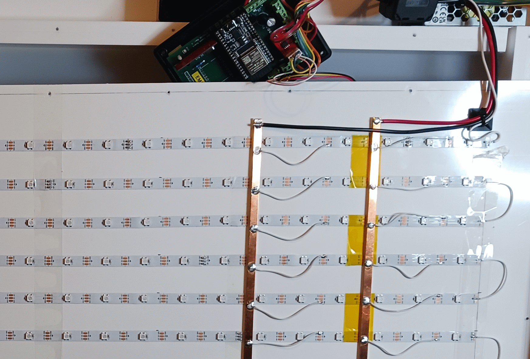 LED strip layout