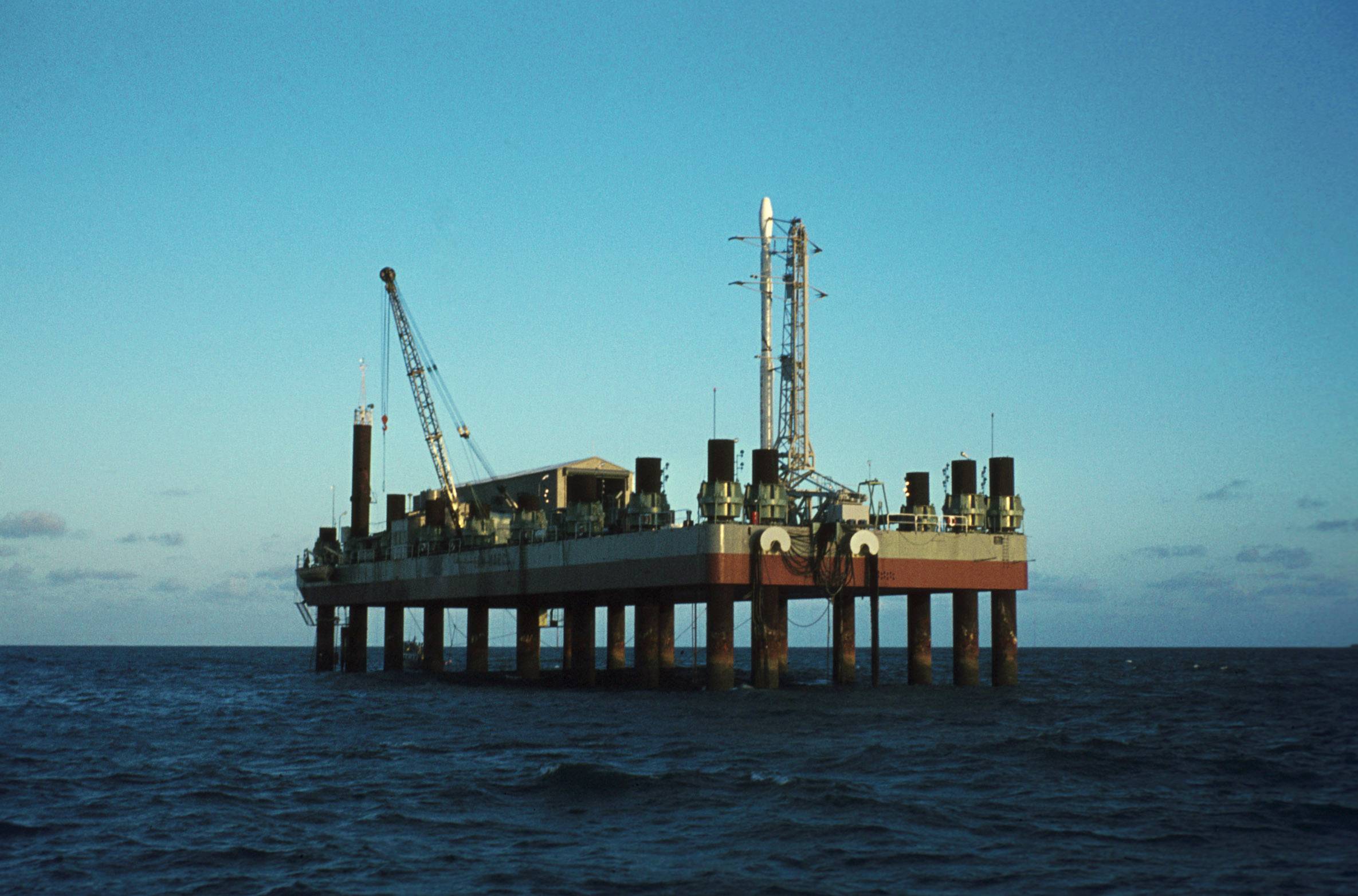 Photo of San Marco platform from the sea