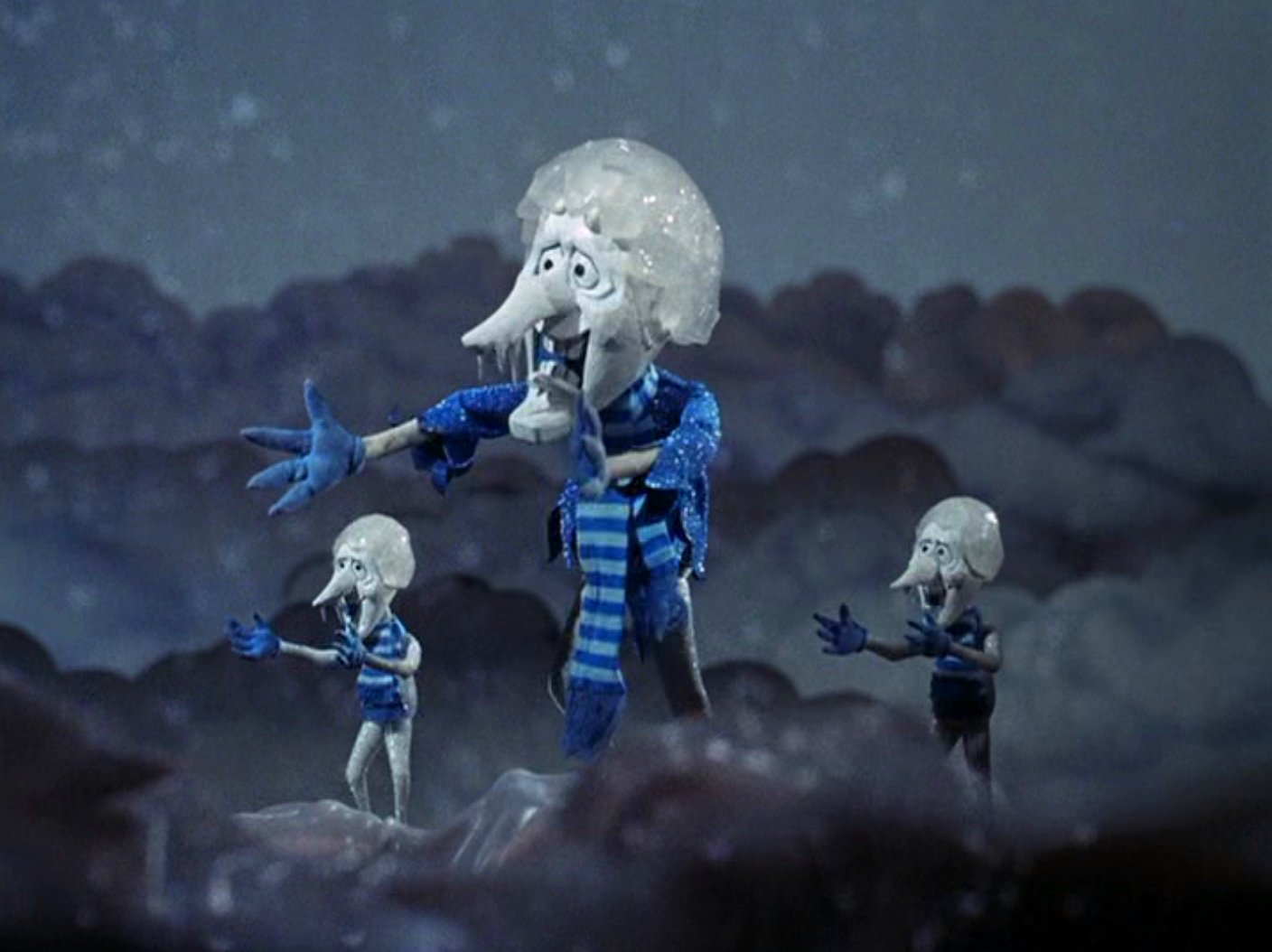 Snow Miser and minions