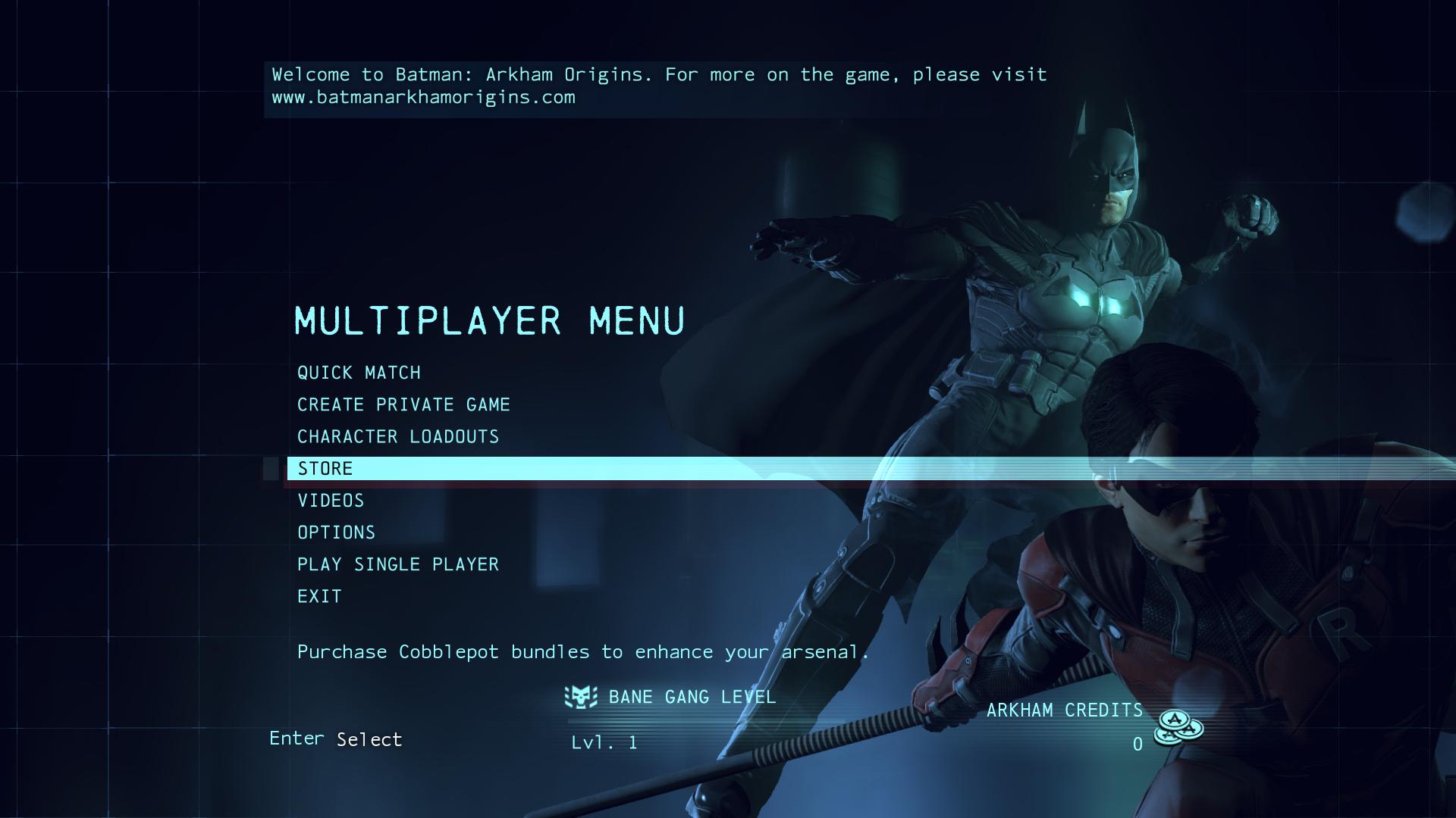 mutiplayer menu