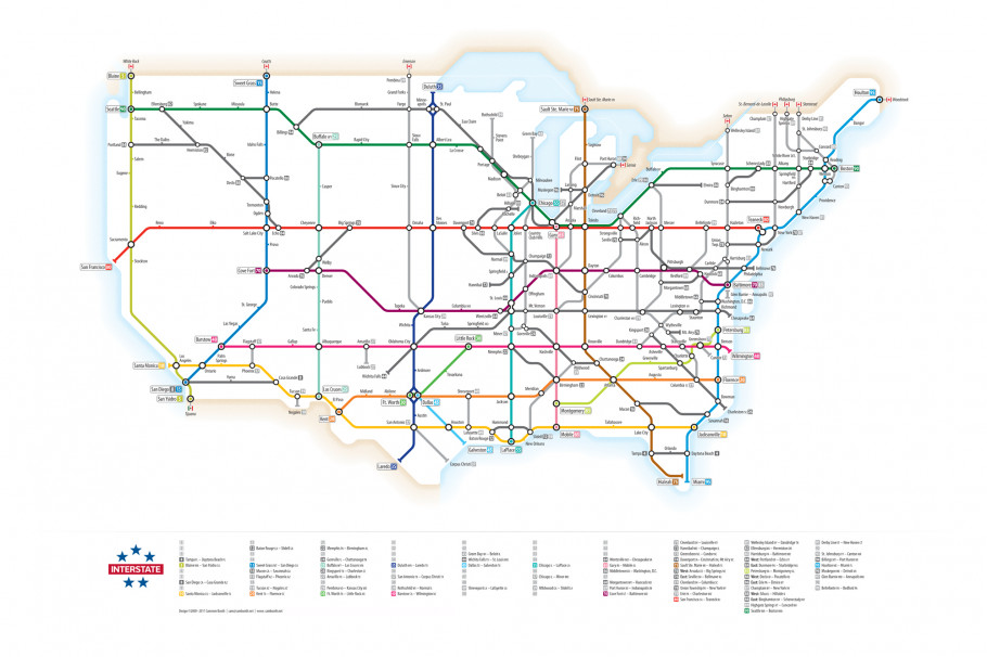 Visual.ly highway map