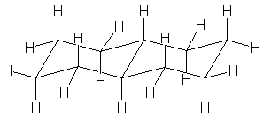 schematic representation of trans-decalin