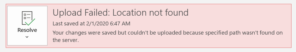 Upload seemed to fail uploading on Onedrive's autosave network for many times now