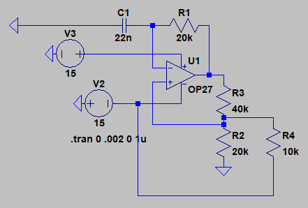 relaxation osc with duty cycle offset