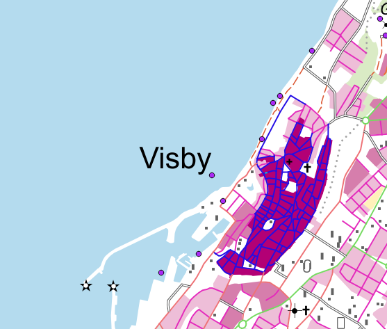 Here I use Arial 32pt for text "Visby". As you can see, the point is at the bottom right of the ascent, and not at the baseline.