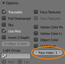 BI material pass index