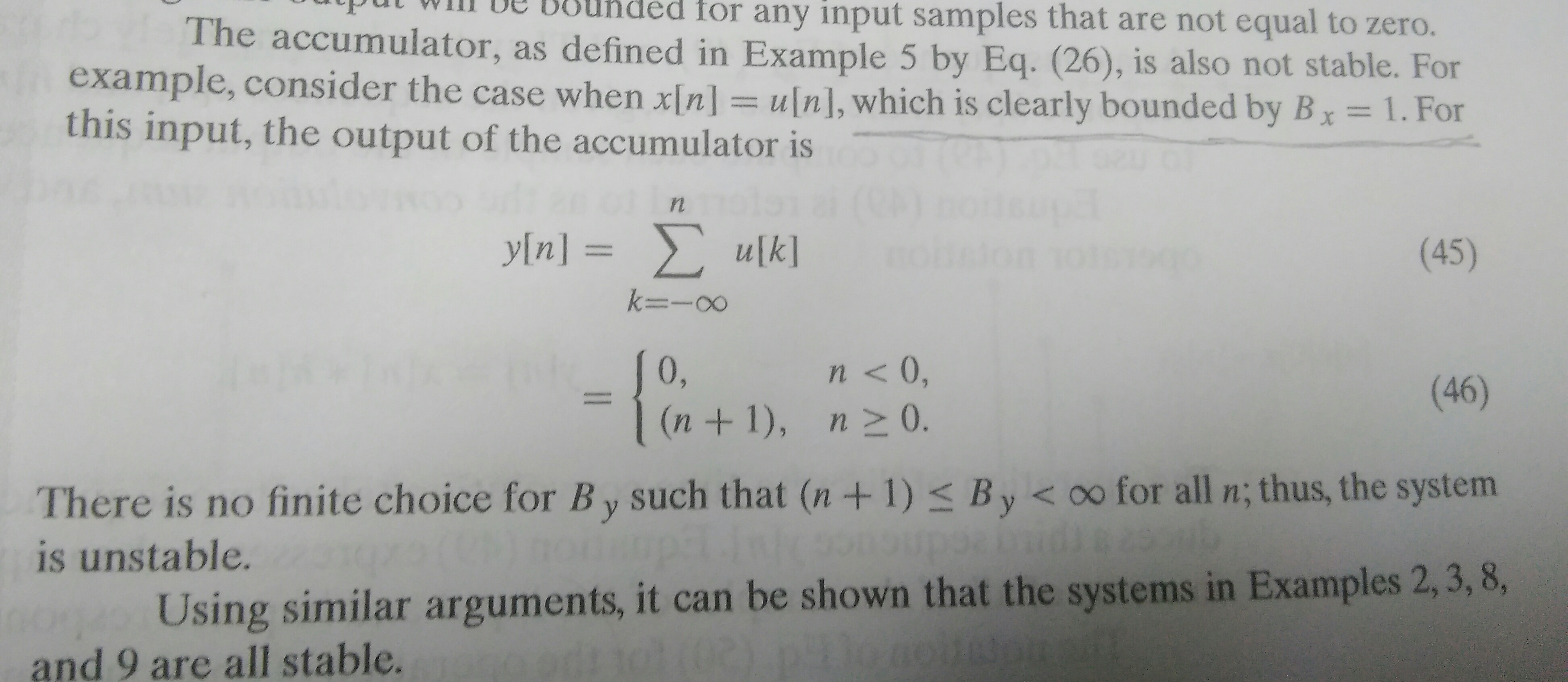 description of a dsp accumulator's stability