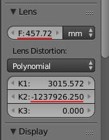 camera and tracking settings