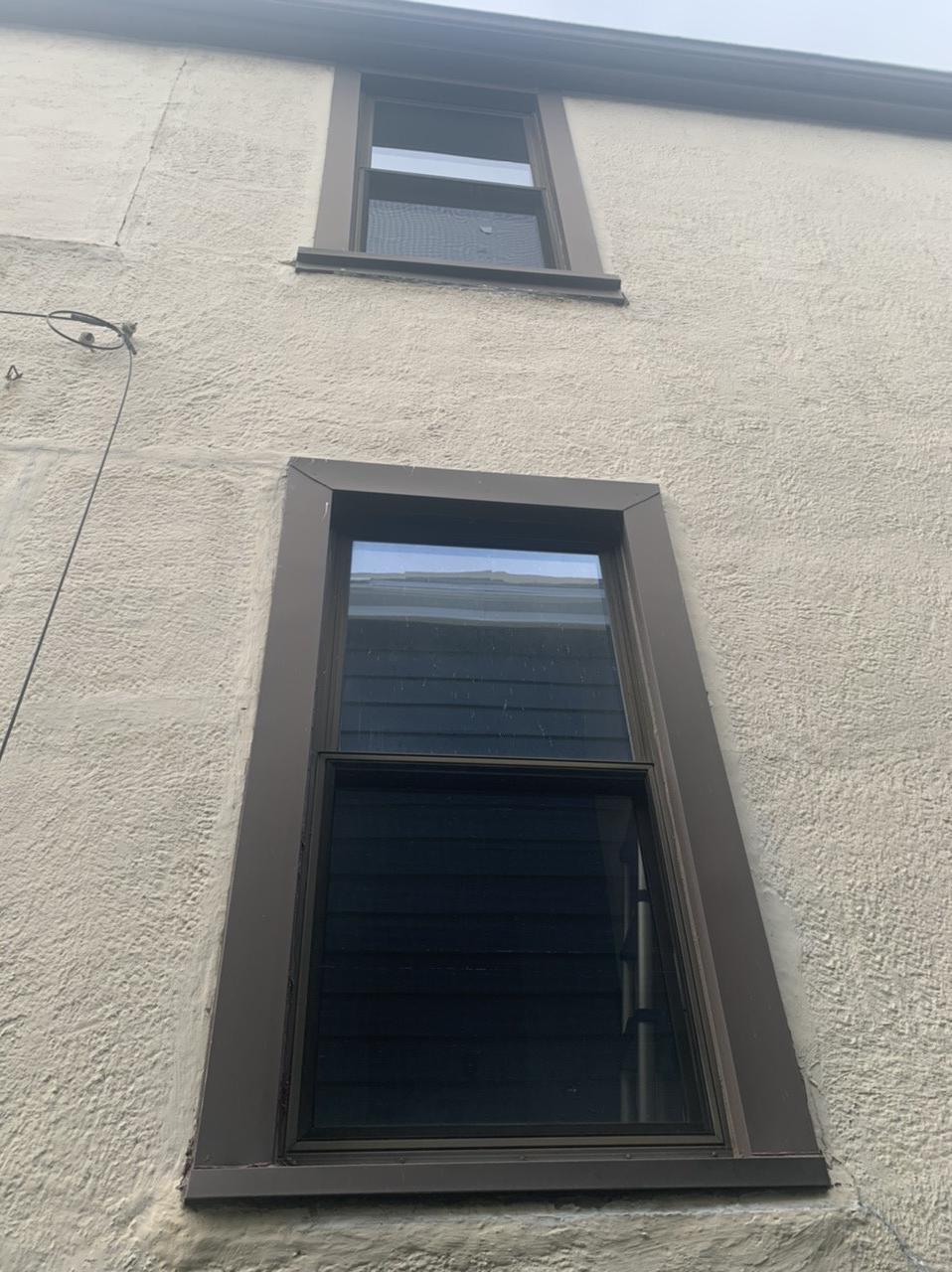 the windows from the outside