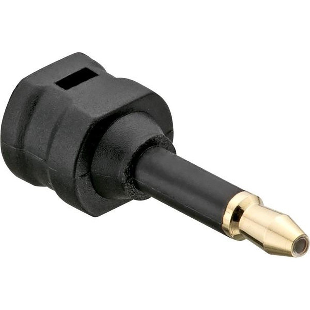 Product photo of a TOSLINK to Mini-TOSLINK adapter