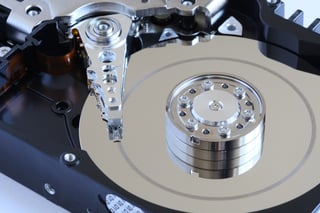 Image of Hard Disk platter and head