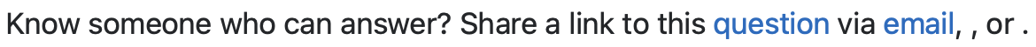 Share a link to this question via email, , or .