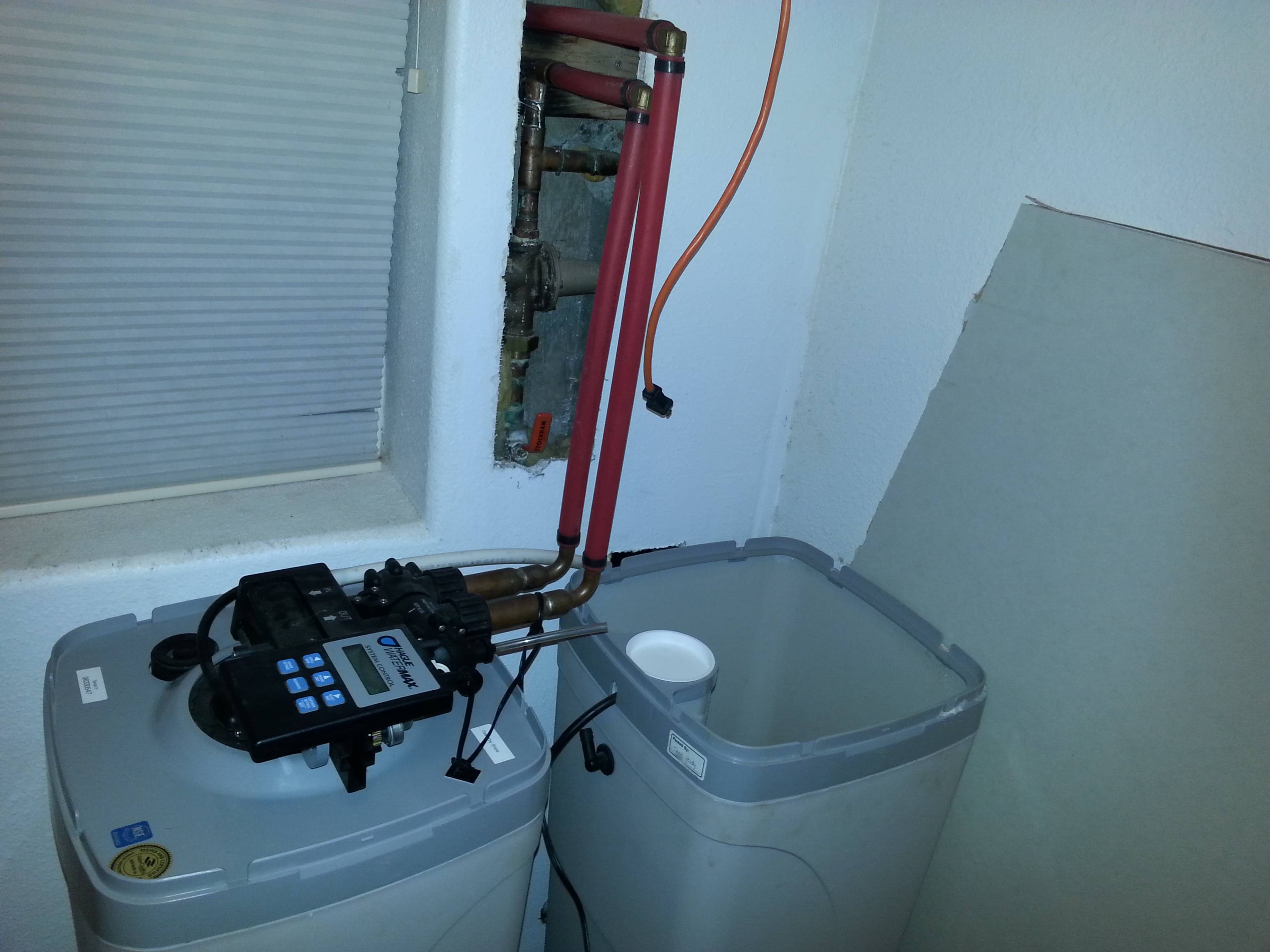 Water Softener installed by plumber