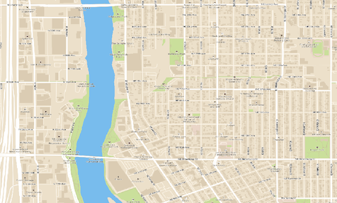 QGIS screenshot with Mapbox tiles