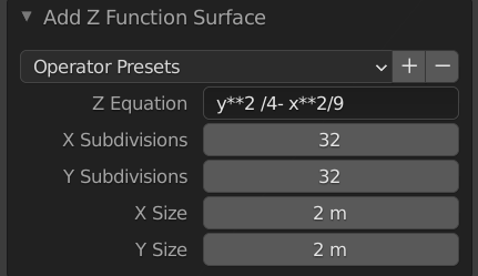 surface y2/4-x2/9