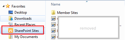 SharePoint Sites in Windows Explorer