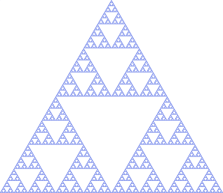 Sierpinski triangle from Wikipedia