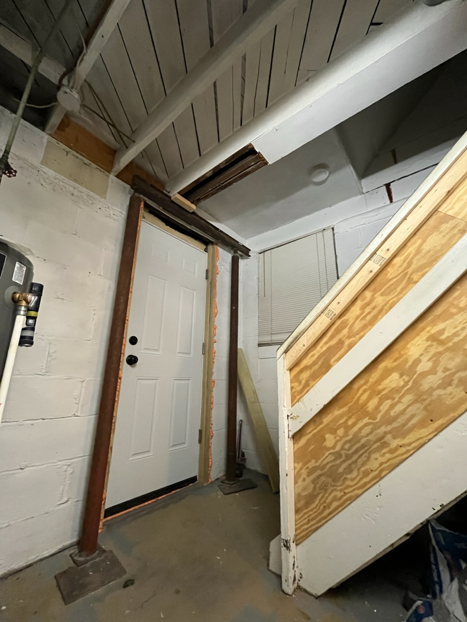 Door header solutions above short basement door Home Improvement Stack Exchange