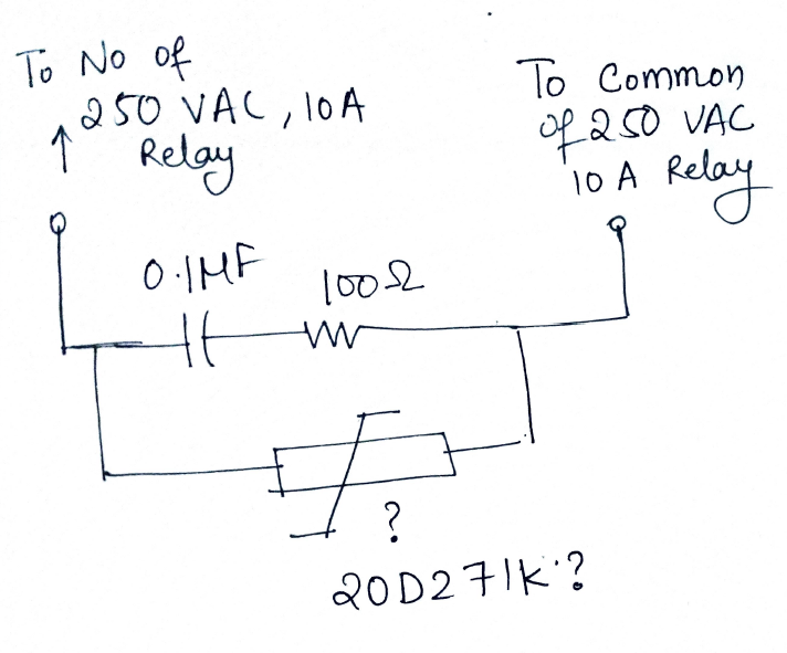 arduino - Designing a AC Snubber circuit for 2 hp using AC snubber ...