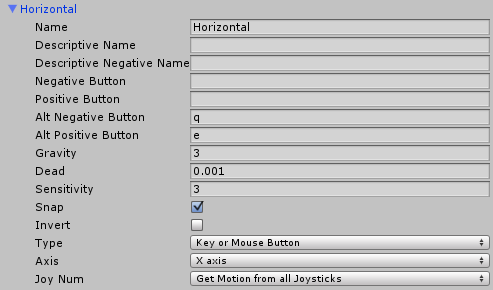 Horizontal Input