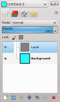 GIMP layers dialog